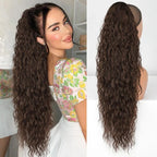 💜 LAST DAY PROMOTION - 50%OFF💜18 Inch Curly Wavy Frizzy Hair Extension with Ponytail✈️ free shipping