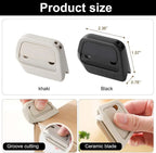 📦LAST DAY PROMOTION-BUY 1 GET 1 FREE! ✨ Mini Ceramic Paper Cutter, Ceramic Safety Blade, Pocket Sized, Auto-Retractable, Stays Sharp Up to 10X Longer Cutting Supplies Styrofoam Cutting Tool🔒📦