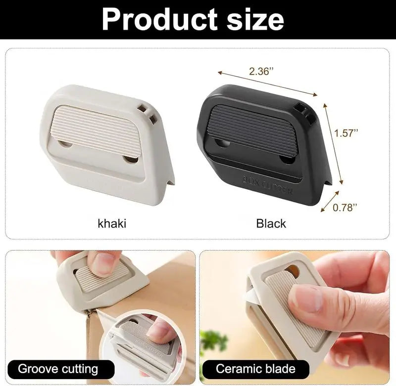 📦LAST DAY PROMOTION-BUY 1 GET 1 FREE! ✨ Mini Ceramic Paper Cutter, Ceramic Safety Blade, Pocket Sized, Auto-Retractable, Stays Sharp Up to 10X Longer Cutting Supplies Styrofoam Cutting Tool🔒📦
