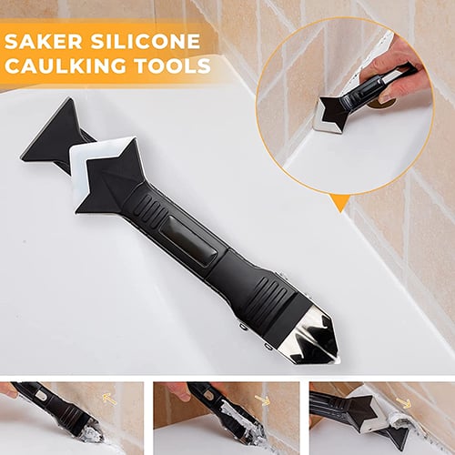 🔧 BUY 1 GET 1 FREE! ✨ 3-in-1 Ultimate Caulking Tool - Professional Sealant Finishing Kit for Perfect Smooth Joints Every Time 🛠️✨