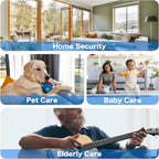 👍🤖3MP 5G&2.4G WiFi Camera with Motion Detection and Auto Home Security Indoor PTZ