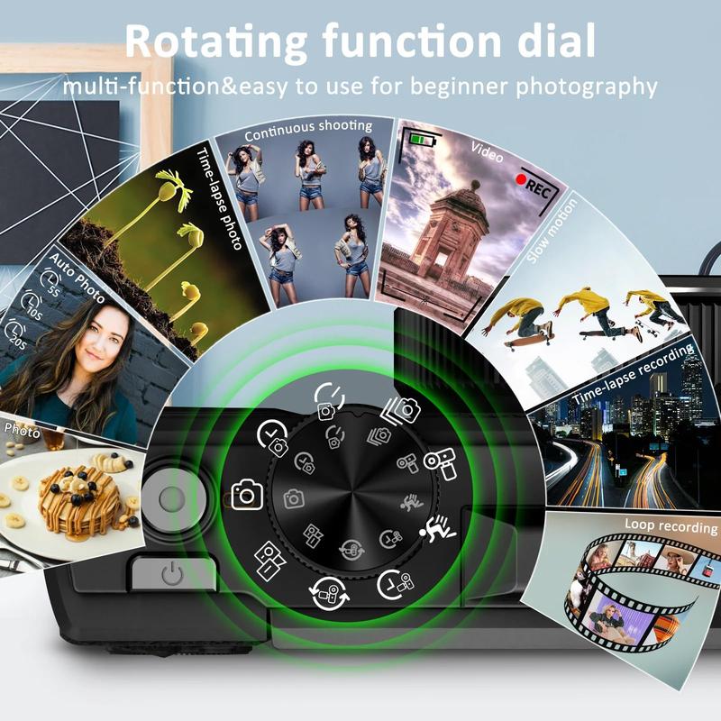 4K HD Flip-Screen Digital Camera✈️32GB-64GB free shipping