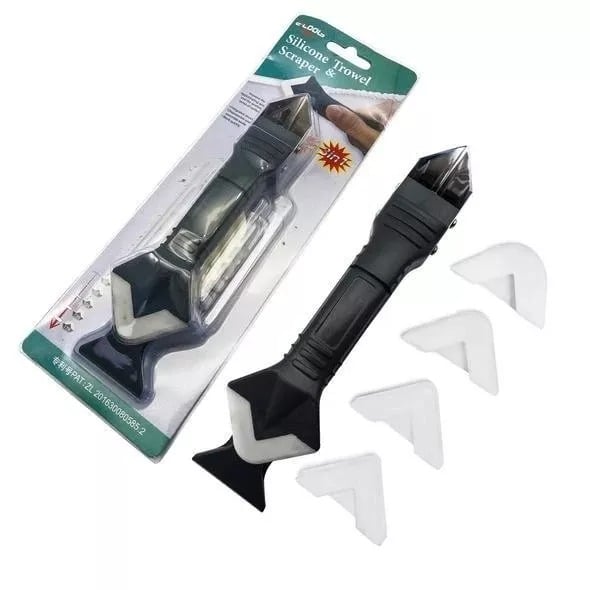 🔧 BUY 1 GET 1 FREE! ✨ 3-in-1 Ultimate Caulking Tool - Professional Sealant Finishing Kit for Perfect Smooth Joints Every Time 🛠️✨