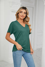 💕Hot Promotion- UP TO 58% OFF🌷V-Neck Solid Color Loose Ladies Tops