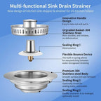 💜 LAST DAY PROMOTION - 50%OFF💜3 in 1 Kitchen Sink Drain Strainer Kitchen Gadgets