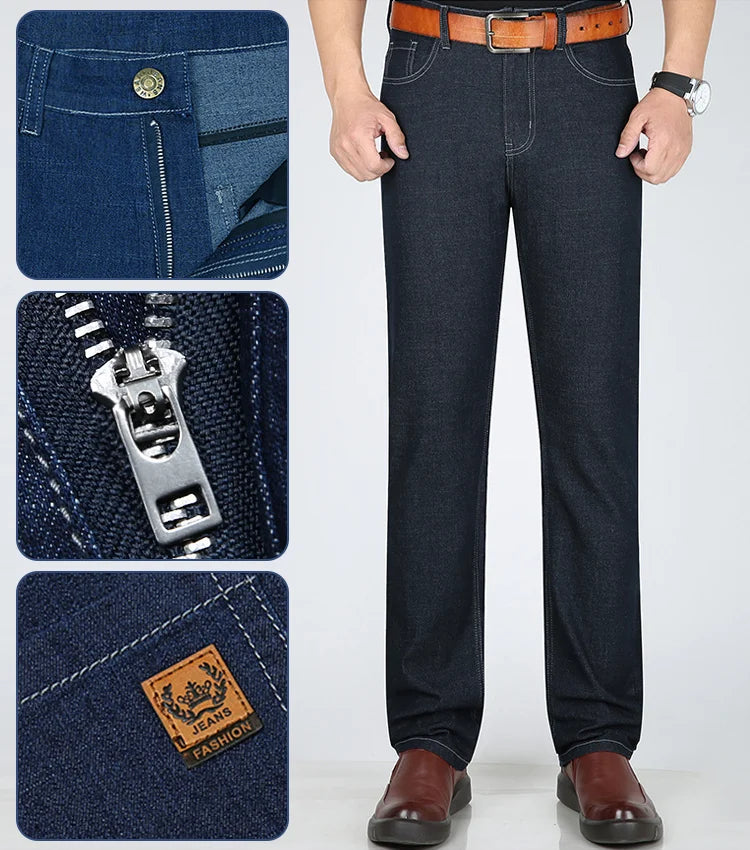 🎁Hot Sale50% OFF⏳Mulberry Silk High Elastic Jeans👖