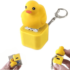 🔥HOT SALE-UP TO 50% Off🔥Frog Croaking Fidget Toy - Rechargeable Frog Croaking Keychain, Frog Croaking Stress Reliever with Colorful Lights, Fun & Portable Anxiety Relief Toy