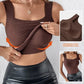 🔥Laatste dag uitverkoop 50% UIT 💐Vrouwen Thermisch Tanktop met U-hals en met Ingebouwde BH