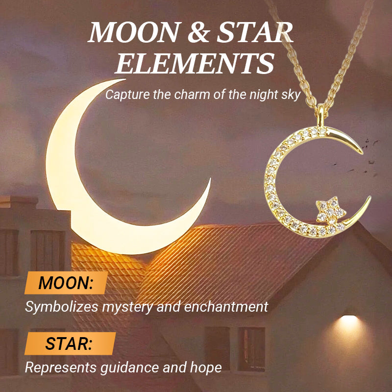 💕 50% discount 💕Bright Night: Moon Star Necklace✈️ free shipping