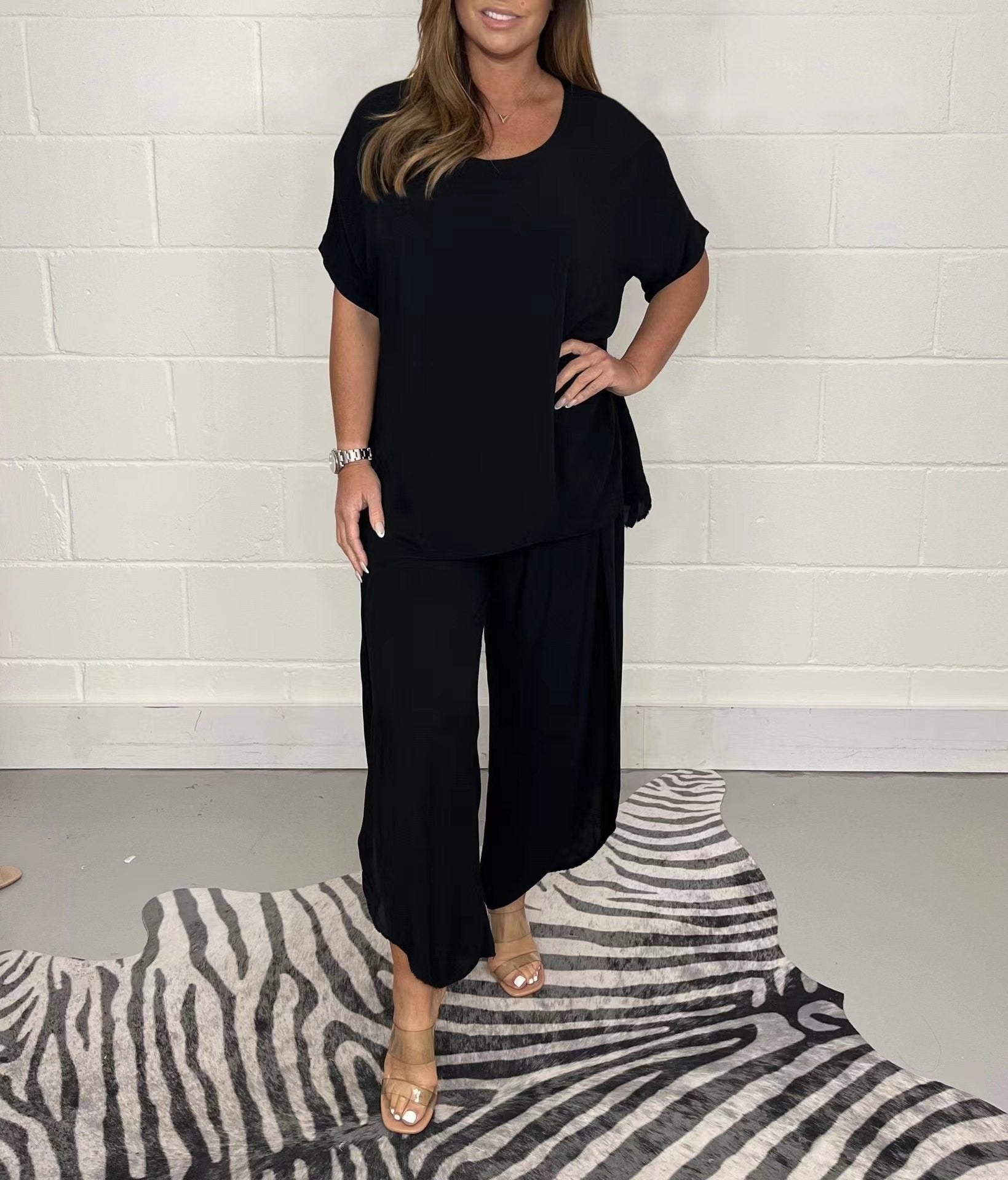 Limited Time 55% Off🔥🎁Floaty 2 Piece Sleeved Trouser Set