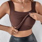 🔥Laatste dag uitverkoop 50% UIT 💐Vrouwen Thermisch Tanktop met U-hals en met Ingebouwde BH