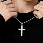 💜BUY 1 GET 1 FREE💜✝️Lord's Prayer Scibble Cross Necklace