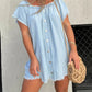 Short Sleeve Casual Denim Dress