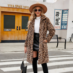 ✨Get 50% Off💖Women's Leopard Print Mid-Length Jacket