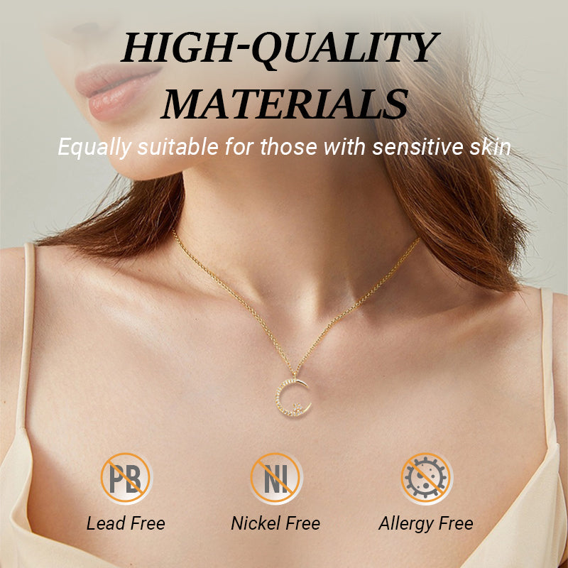 💕 50% discount 💕Bright Night: Moon Star Necklace✈️ free shipping
