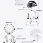 👍🤖3MP 5G&2.4G WiFi Camera with Motion Detection and Auto Home Security Indoor PTZ