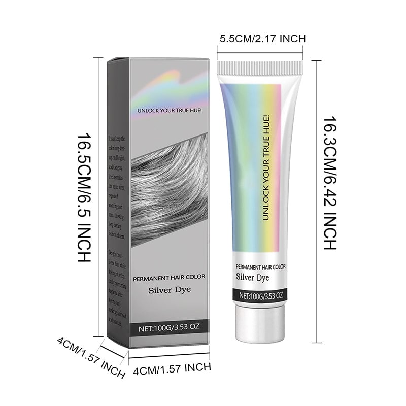 🏆#1 Bestselling🏆2-in-1 Natural Essence Extract Silver Hair Dye