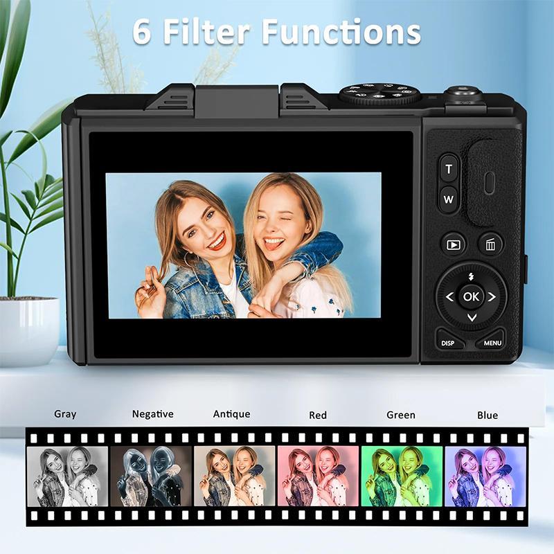 4K HD Flip-Screen Digital Camera✈️32GB-64GB free shipping