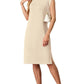 🩵Summer Sale 50% OFF🩵Women Round Neck Loose Split Wrinkle-Free Midi Dress with Pockets