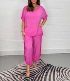 Limited Time 55% Off🔥🎁Floaty 2 Piece Sleeved Trouser Set