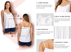 Women's Fly Free Cooling Tank Top with Built-in Bra