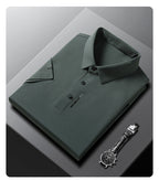 🎁👔Men's Ice Silk Cuffs and Chest Dual Graphic Short Sleeve🔥🔥