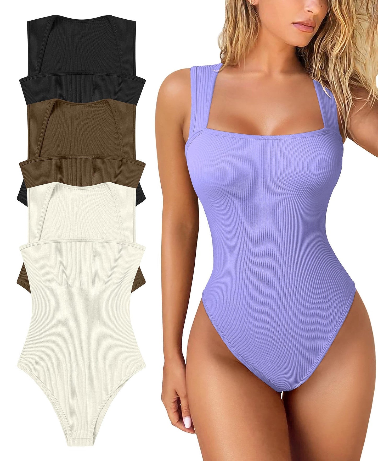 🎁LAST DAY SALE-50% OFF🎁Sleeveless Tummy Control Tank Tops Bodysuits