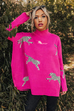 Casual retro tiger and leopard print long-sleeved top【Buy 3 free shipping】
