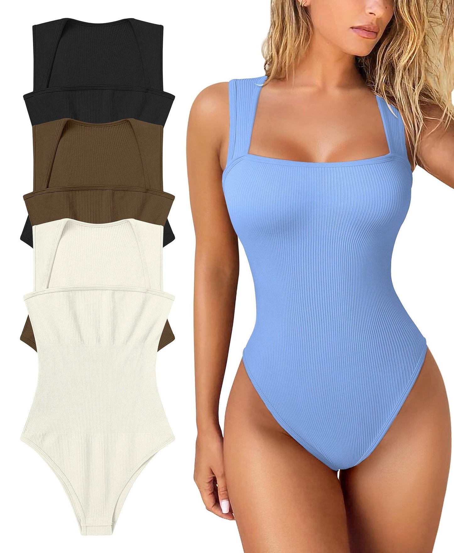 🎁LAST DAY SALE-50% OFF🎁Sleeveless Tummy Control Tank Tops Bodysuits