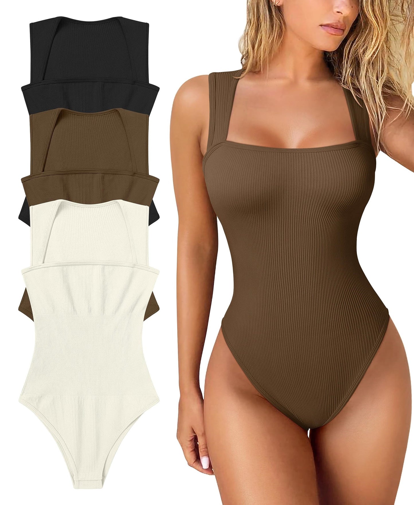 🎁LAST DAY SALE-50% OFF🎁Sleeveless Tummy Control Tank Tops Bodysuits