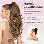 💜Limited time promotion 50%OFF💜Clip-on Wavy Ponytail Extension