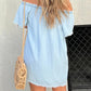 Short Sleeve Casual Denim Dress