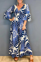 🔥 Vintage jumpsuit with floral pattern and ruffled sleeves