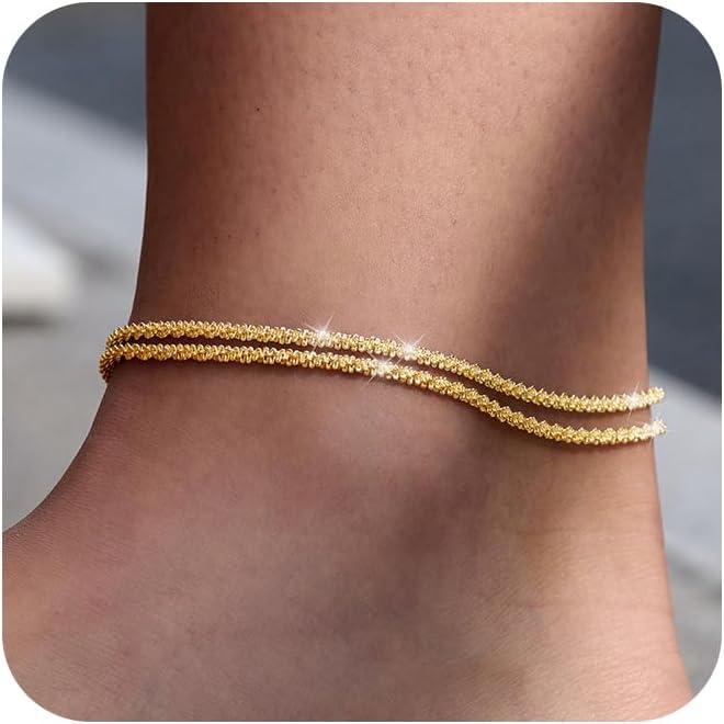 💜LAST DAY - BUY 1 GET 1 FREE💜Dainty Layered waterproof anklet