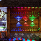 ✨☀️4 LED Solar Colorful Wall Lights Outdoor Light Waterproof