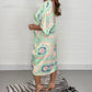 🔥BUY 2 GET  FREE SHIPPING💝Printed  Kimono Midi Dress