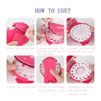 🎅Early Xmas Sales 🎁Glitter Diamond Styling Tools Hair Gemstone Styling Set +180 colorful gemstones to light up girls' hair