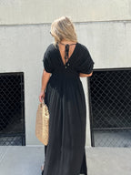 🔥50% OFF💗2024 New Slit v-neck effortless maxi long dress-3pcs free shipping