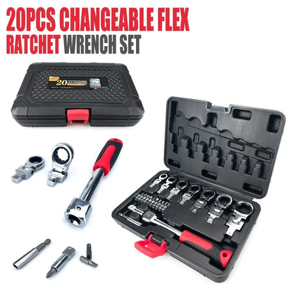 Removable Movable Head Ratchet Durable Power Saving Repair Tool Set（Free shipping worldwide）