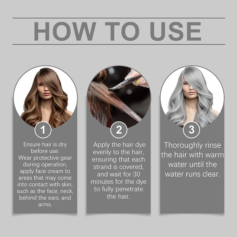 🏆#1 Bestselling🏆2-in-1 Natural Essence Extract Silver Hair Dye