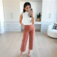 🔥2024 HOT SALE🔥Stretch Twill Cropped Wide Leg Pants