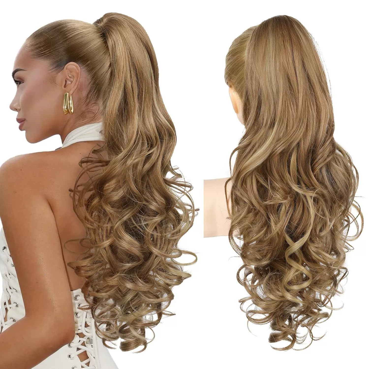 💜Limited time promotion 50%OFF💜Clip-on Wavy Ponytail Extension