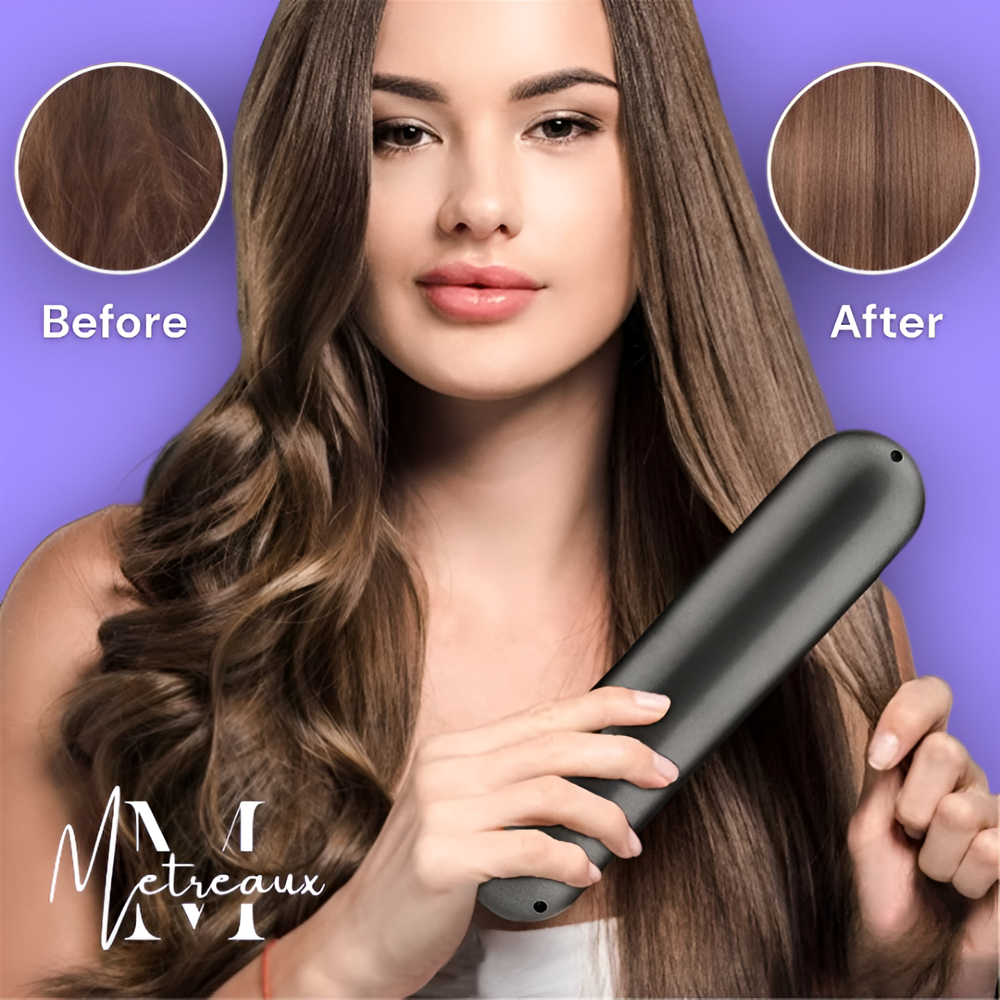 🔥⚡Summer Hot Sale 50% Off💁‍♀️Wireless Ceramic Heating Hair Straightening Comb
