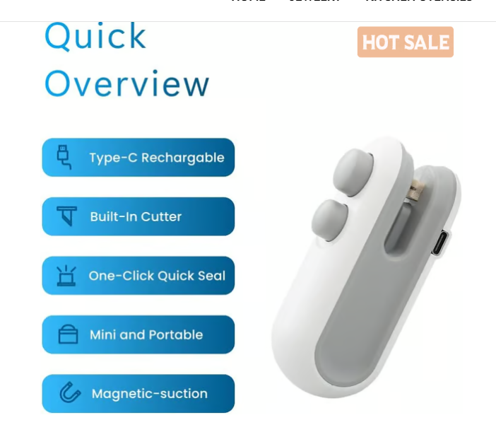Buy 1 get 1 free💥💥💥 Mini Sealer Small Household Hand Pressure Sealer Portable Snack Plastic Bag Heat Sealing Machine