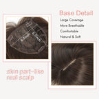 💇‍♀️Topper Layered Hair Hairpieces with Bangs for Women with Thinning Hair