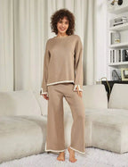 💕 Classy & Comfortable🧥+👖Classy Elastic Knit Lounge Set✨
