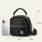 Classic Multifunctional Compartments Adjustable Wide Shoulder Strap PU Leather Crossbody Bag