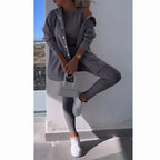 🥰Buy 2 Get Extra 10% OFF🔥Hooded Cardigan, Vest, leggings ,Three-piece Set