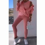 🥰Buy 2 Get Extra 10% OFF🔥Hooded Cardigan, Vest, leggings ,Three-piece Set
