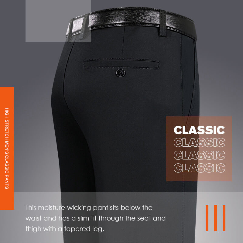 Men's High Stretch Classic Pants Lightweight Version